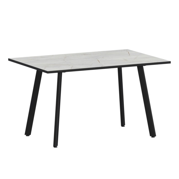 Стол нераздвижной Рольф, серый каспий, черный муар - фото 1