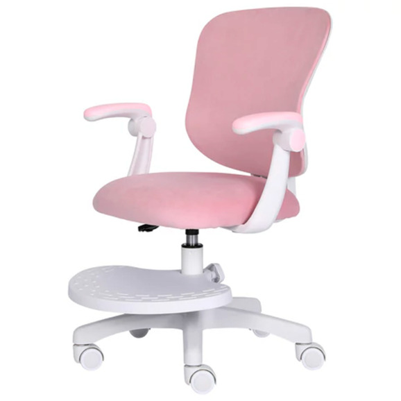 Кресло детское с подставкой для ног Харри, розовый - фото 4