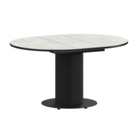 Настоящее фото товара Стол раздвижной Амор 1000+300 лофт, черный муар, произведённого компанией ChiedoCover