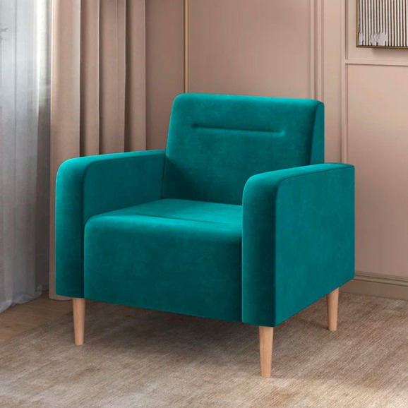 Кресло Папилла, велюр, изумрудный - фото 4