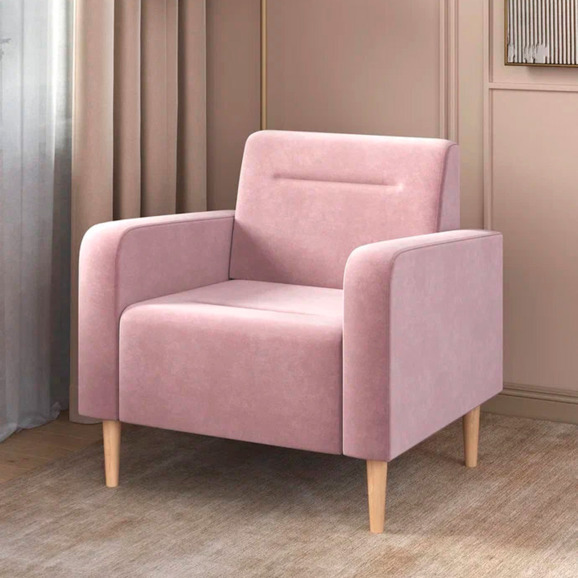 Кресло Папилла, велюр, сиреневый Кресло Папилла, велюр, сиреневый - фото 4