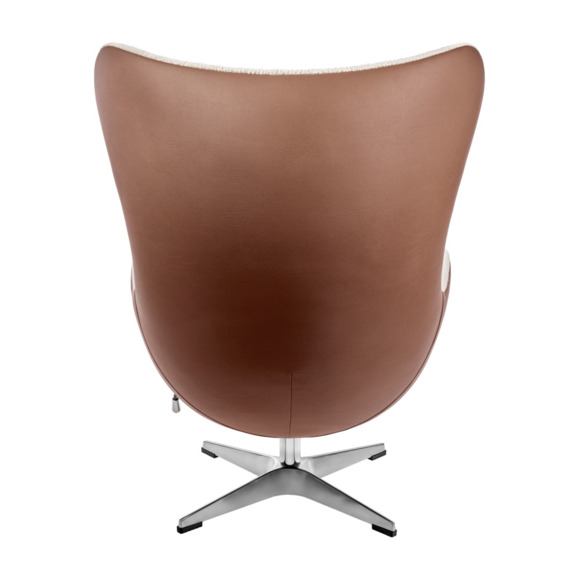 Кресло Egg style chair коричневый, экокожа - фото 4