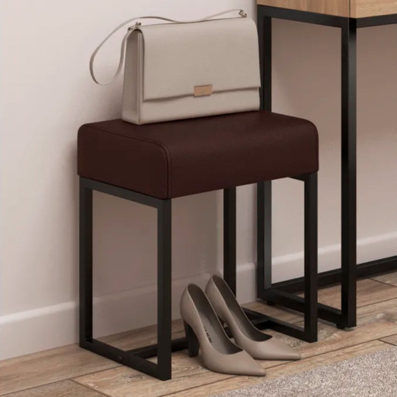 Пуф Номик, уличная ткань, коричневый - фото 2