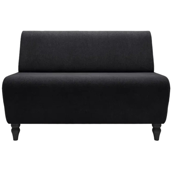 Диван Лотик, велюр, черный - фото 2