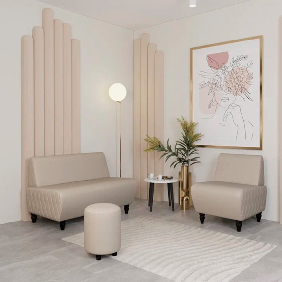 Пуф Тепал, экокожа, санд - фото 6