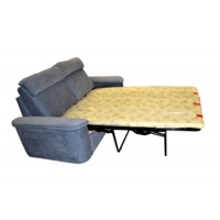 Фотография товара Диван Наполи двухместный раскладной, рогожка брауни 17, голубой от компании ChiedoCover.