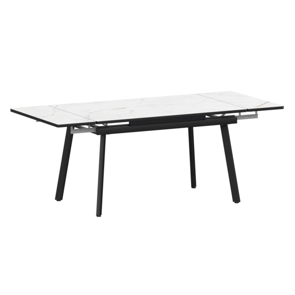 Стол раздвижной Гранди 1200+300+300 азул, черный муар - фото 1