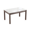 Стол Гласс-2, венге, белый глянец Стол Гласс-2, венге, белый глянец
