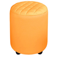 Настоящее фото товара Пуф Тепал, экокожа, оранжевый, произведённого компанией ChiedoCover
