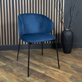 Стул Марк, велюр Велютто 26, опора с выступом, черный муар