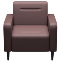 Фотография товара Кресло Папилла, экокожа, коричневый от компании ChiedoCover.