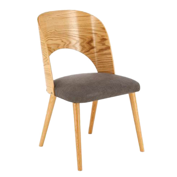 Стул кухонный Torso, серый, дуб натуральный - фото 1