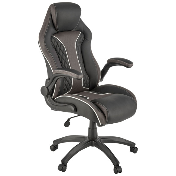 Кресло офисное Fusion, чёрный, серый Кресло офисное Fusion, чёрный, серый - фото 1