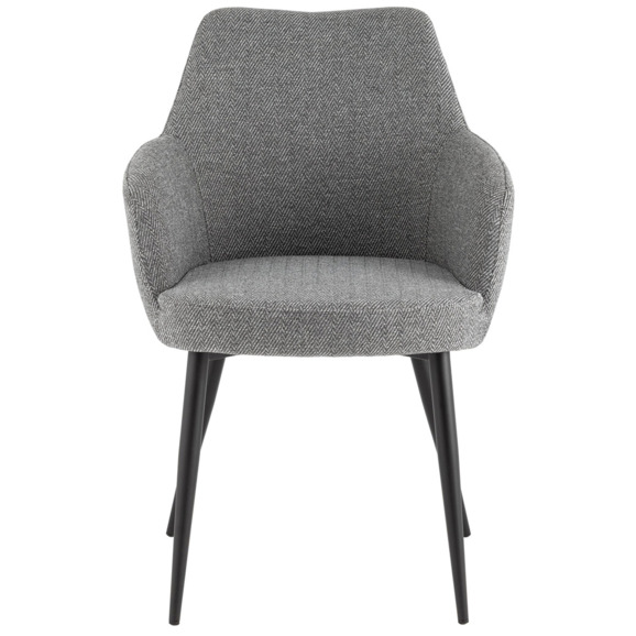 Стул обеденный Katys, серый, елочка - фото 2