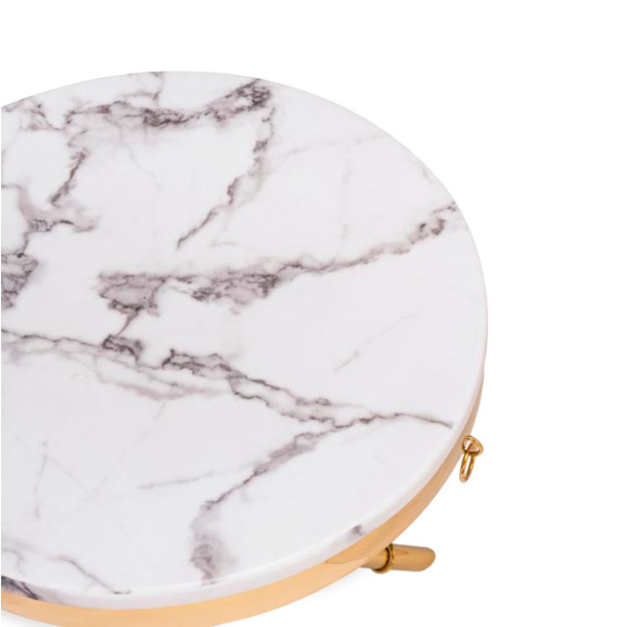 Журнальный столик Monika 50х55 marble / gold Журнальный столик Monika 50х55 marble / gold - фото 5