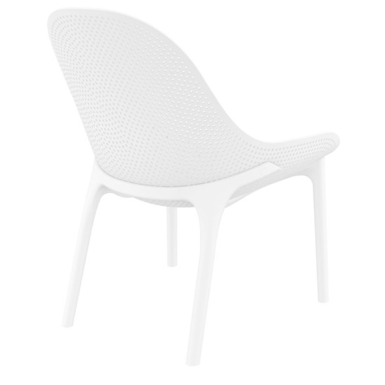 Лаунж-кресло пластиковое Грау, белый - фото 3