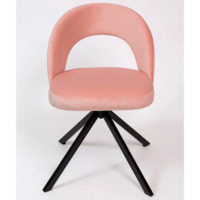 Фотография товара Стул Пиннате, пирамида, поворотный, розовый, черный, велюр от компании ChiedoCover.