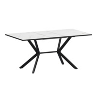 Настоящее фото товара Стол раздвижной Сири 1200+300, азул, черный муар, произведённого компанией ChiedoCover