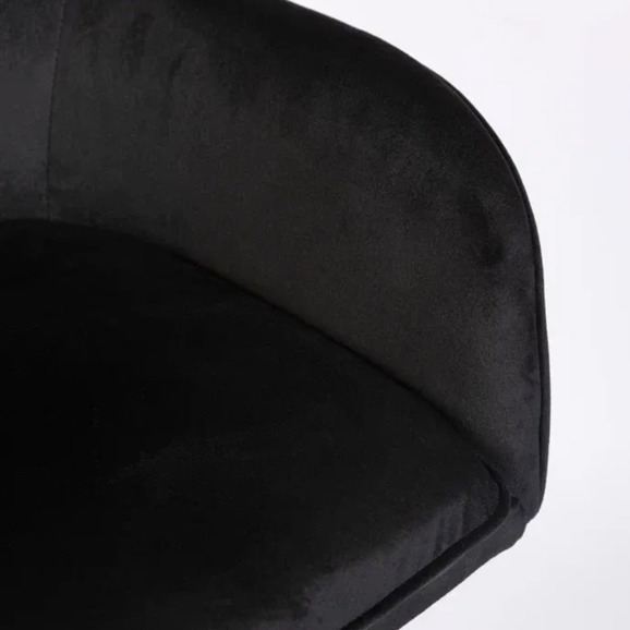 Кресло Сета, барные ножки, черный, велюр - фото 9