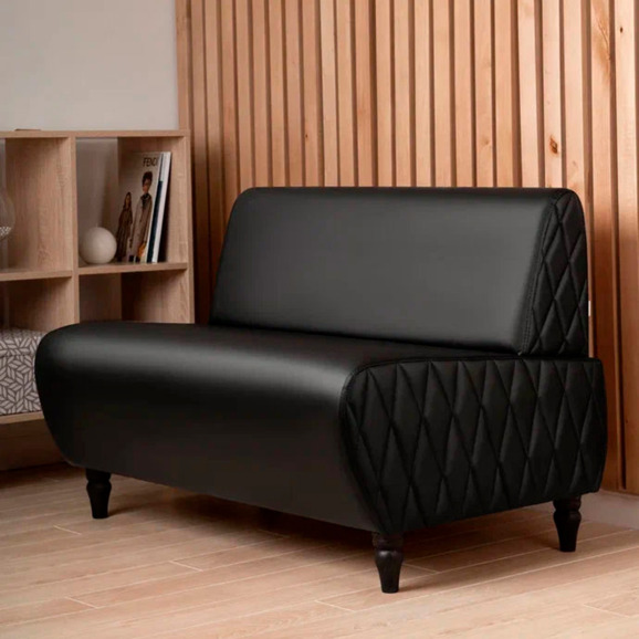 Диван Лотик, экокожа, черный - фото 5