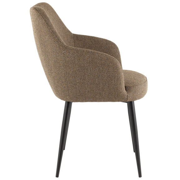 Стул обеденный Katys, оливково-бежевый, елочка - фото 3