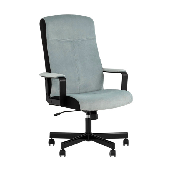 Кресло руководителя TopChairs ST-DOMINGO, серо-голубой - фото 1