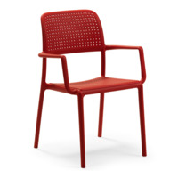 Настоящее фото товара Кресло пластиковое Bora, красный, произведённого компанией ChiedoCover