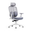 Настоящее фото товара Офисное поворотное кресло Sparx fx-18 pillow white, серый, произведённого компанией ChiedoCover