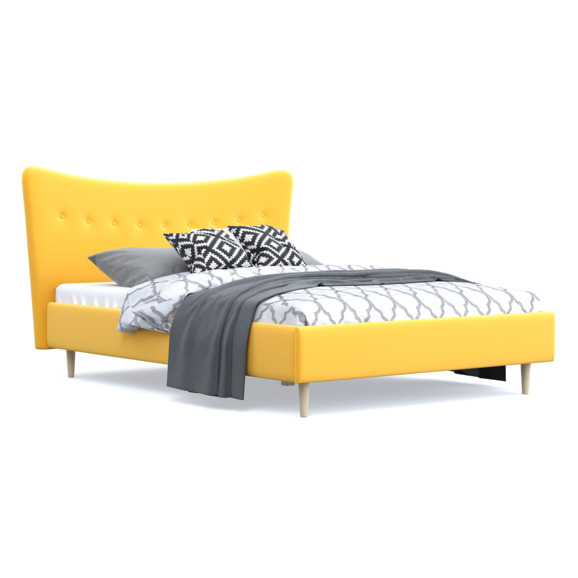 Кровать Финна, Velvet Yellow - фото 6