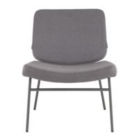 Фотография товара Кресло Abby, велюр серый, каркас серый от компании ChiedoCover.