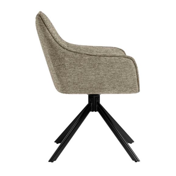 Стул на металлокаркасе Denever beige / black - фото 3