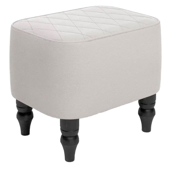 Пуф Лотик, экокожа, белый - фото 1