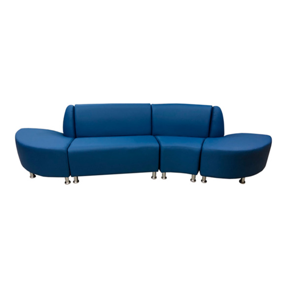 Диван Блазз пятиместный, экокожа Пегасо, синий Диван Блазз пятиместный, экокожа Пегасо, синий - фото 3