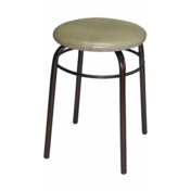 Фотография товара Табурет Luden, каркас медь антик, кремовый крокодил от компании ChiedoCover.