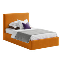 Настоящее фото товара Односпальная кровать Кент с отсеком, произведённого компанией ChiedoCover