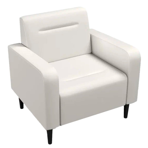 Кресло Папилла, экокожа, белый Кресло Папилла, экокожа, белый - фото 1