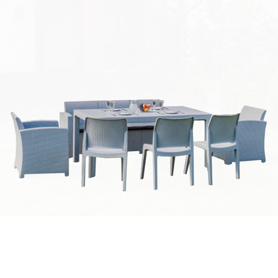 Обеденный комплект Lina DINING XL, светло-серый - фото 1