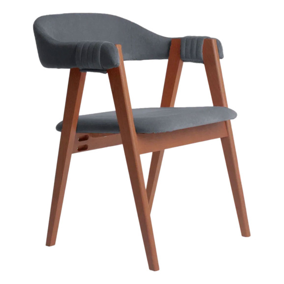 Полукресло Дольче, велюр Тиара 83, каркас орех Полукресло Дольче, велюр Тиара 83, каркас орех - фото 3