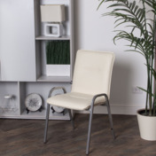 Фотография в интерьере товара Стул Румба, экокожа Cream, RAL серебро 9006 от компании ChiedoCover.