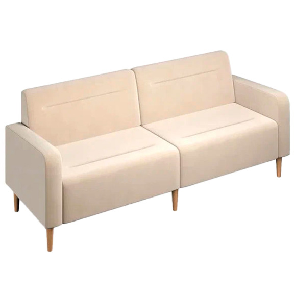 Диван Папилла, велюр, 202 см, бежевый - фото 1