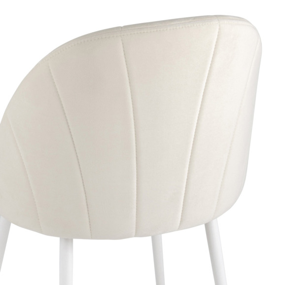 Стул Логан SN, велюр, молочный, белый - фото 6