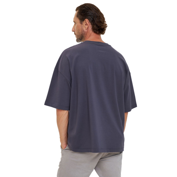 Футболка Oversize Freedom серая - фото 3