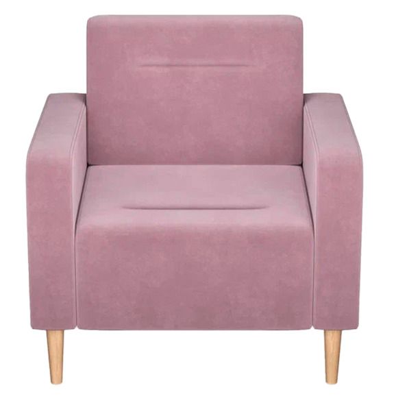Кресло Папилла, велюр, сиреневый Кресло Папилла, велюр, сиреневый - фото 2