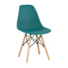 Стул пластиковый Eames, бук, аквамарин