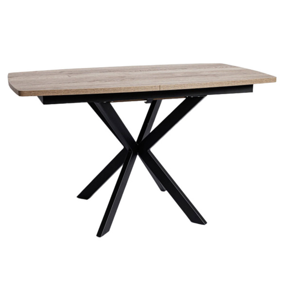 Обеденный стол Decorum раздвижной, дуб, черный Обеденный стол Decorum раздвижной, дуб, черный - фото 1
