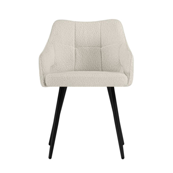 Стул на металлокаркасе Hera beige / black Стул на металлокаркасе Hera beige / black - фото 2