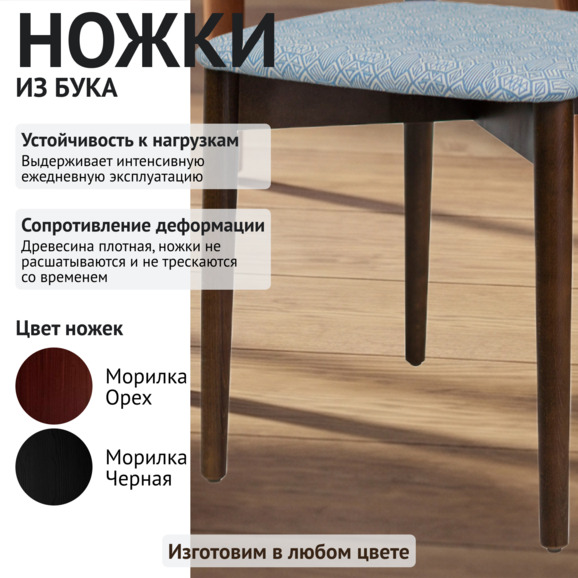 Стул Роквелл, голубой - фото 4