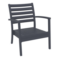 Настоящее фото товара Кресло пластиковое Artemis XL, темно-серый, произведённого компанией ChiedoCover