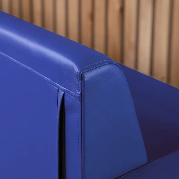 Диван Папилла, экокожа, 182 см, синий - фото 7