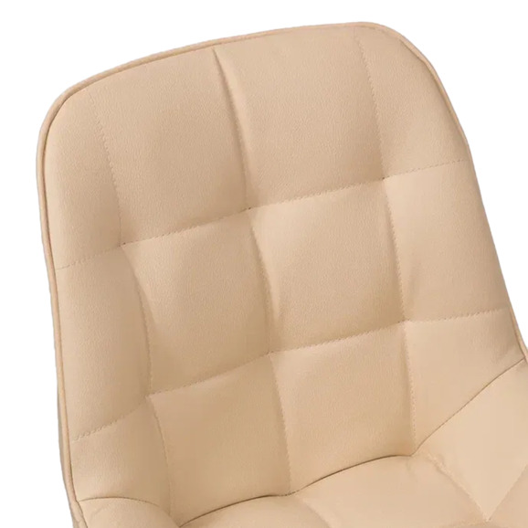 Стул Мускус, пирамида, кожа, бежевый, черный - фото 7